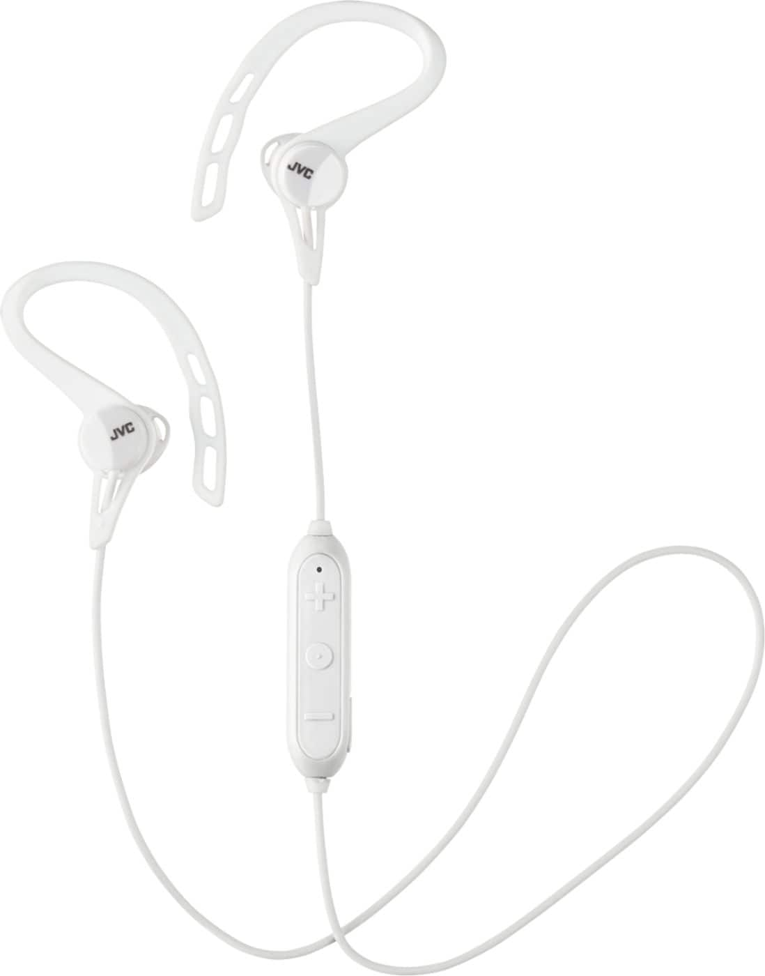 Left View: JVC - HA EC20BT Wireless In-Ear Headphones (iOS) - White