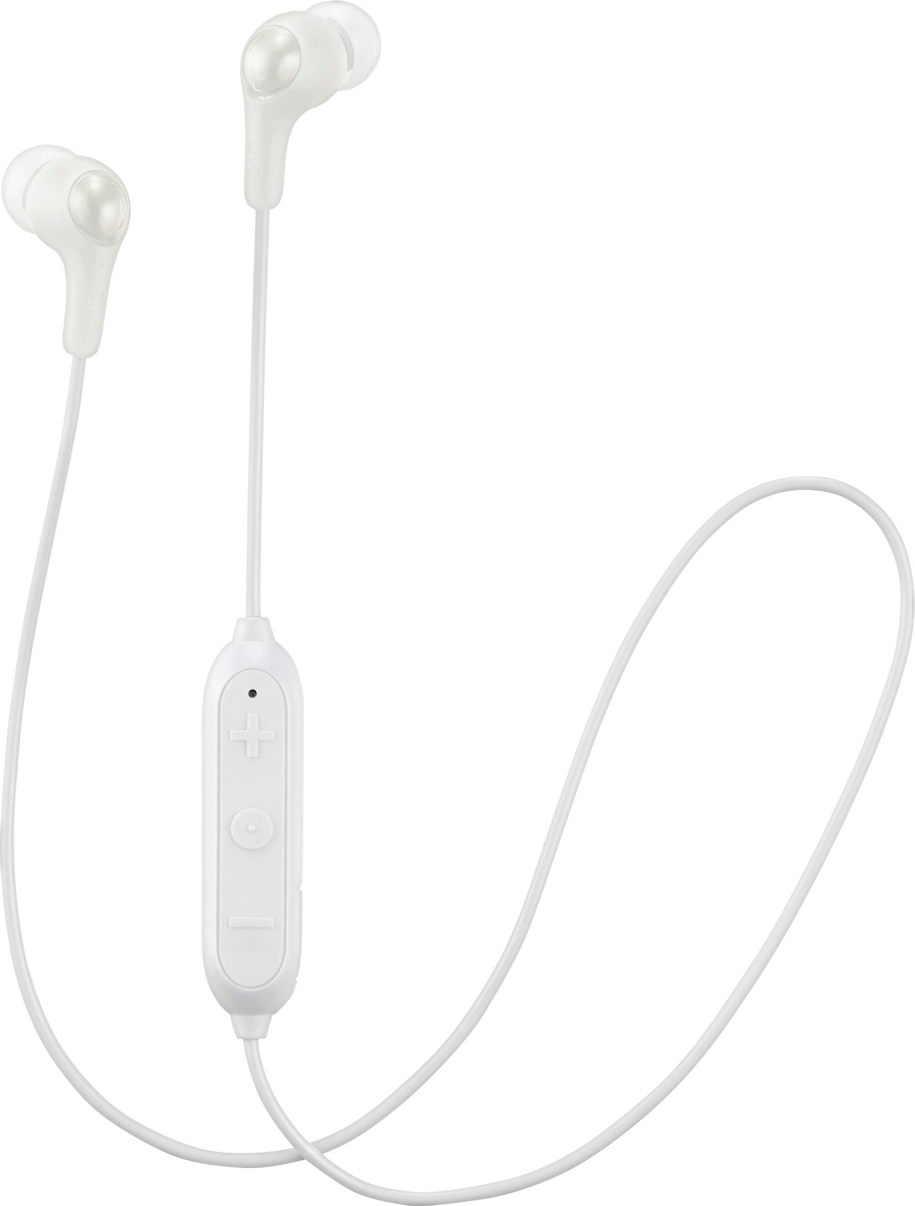 Angle View: JVC - HA EN10BT Gumy Sport Wireless In-Ear Headphones - White/Green