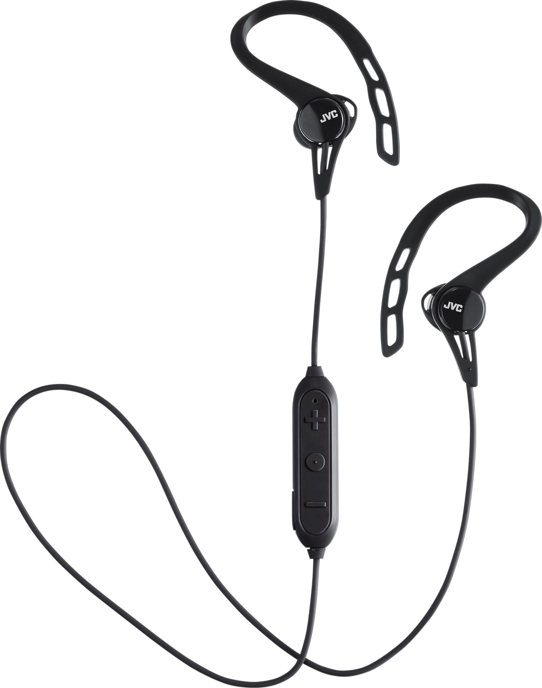Angle View: JVC - HA EC20BT Wireless In-Ear Headphones (iOS) - Black