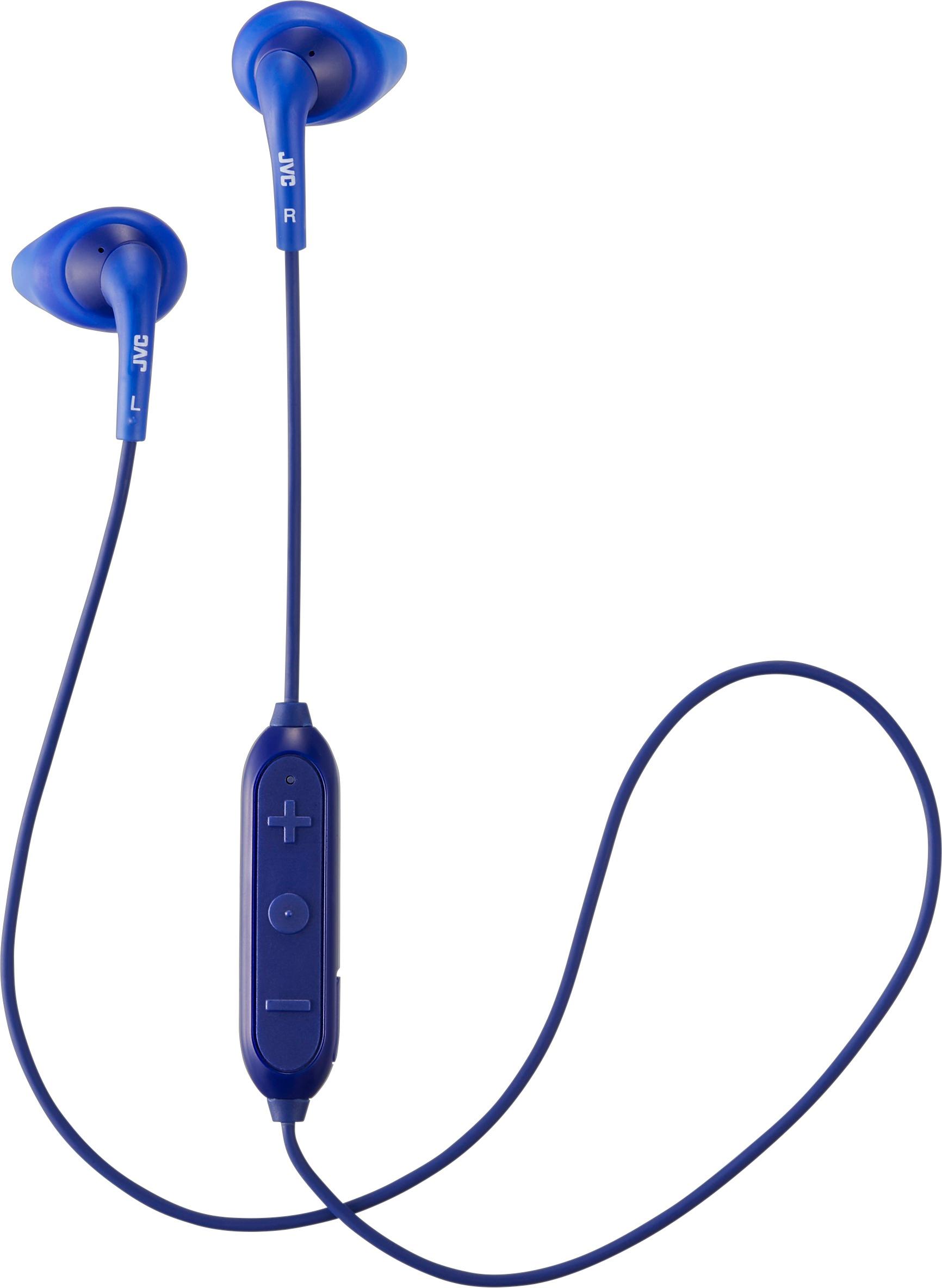 Angle View: JVC - HA EN10BT Gumy Sport Wireless In-Ear Headphones - Blue