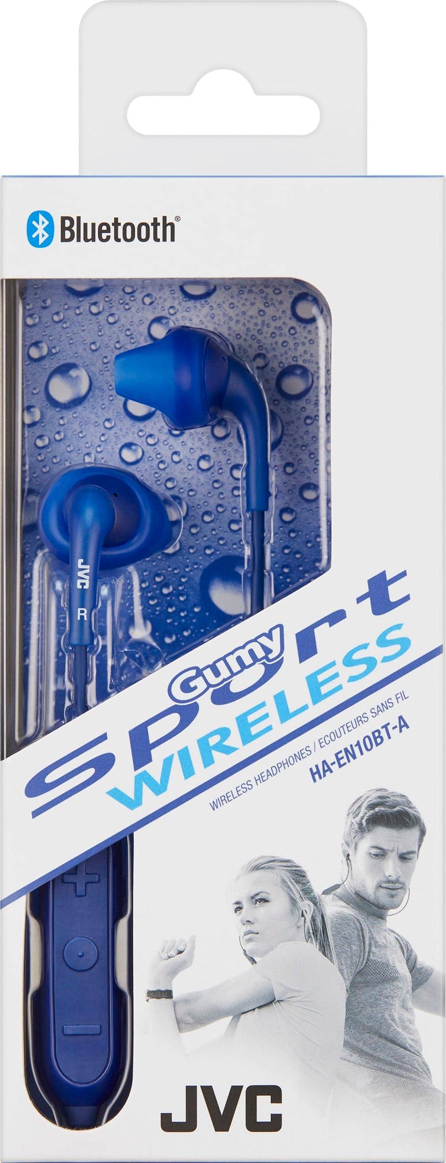 Alt View 11. JVC - HA EN10BT Gumy Sport Wireless In-Ear Headphones - Blue.