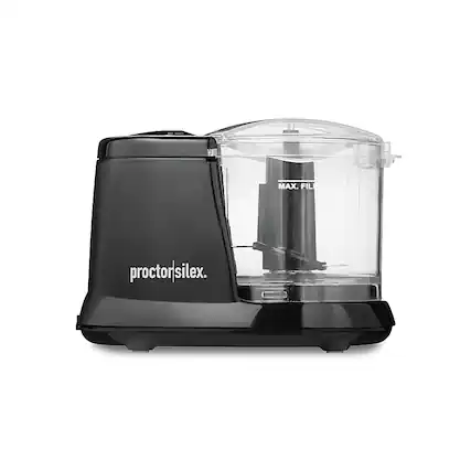 Front. Proctor Silex - Proctor Silex 1.5 Cup Food Chopper, Black, 72507PS - BLACK.
