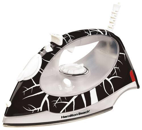 Front Standard. Hamilton Beach - FashionFirst Steam Iron - Black/White.