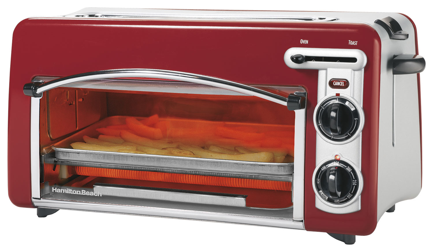 Hamilton Beach Toastation Oven with 2-Slice Toaster Combo, Ideal