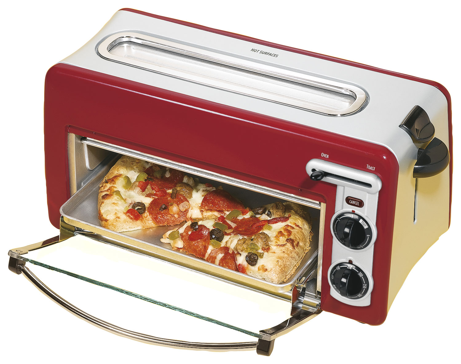 Best Buy: Hamilton Beach 6-Slice Convection Toaster Oven Metallic Red 31514
