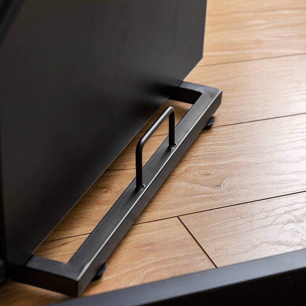 Alt View 17. Walker Edison - L-Shaped Modern Glass Corner Computer Desk - Black Clear.