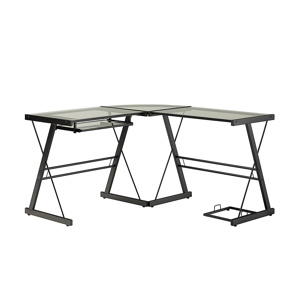 Hydle Desk Ebern Designs Color: Black/White