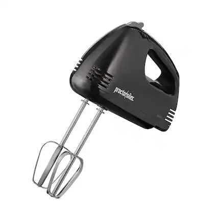 Front. Proctor Silex - Proctor Silex Easy Mix Hand Mixer, 5 Speeds, Black, 62507PS - BLACK.