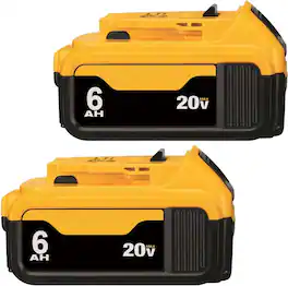 Simple Plus+ - (2-Pack) 6.0Ah 20V Max Replacement Battery for Dewalt 20V Max DCB200/204/206/201/203 Series Cordless Power Tools