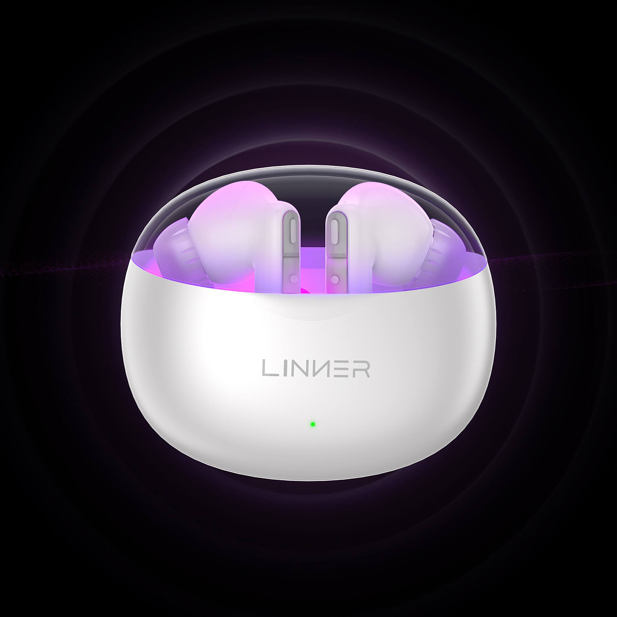 Alt View 13. LINNER - Nova Lite Bluetooth Hearing Aids with Noise Canceling and Volume Control - White.