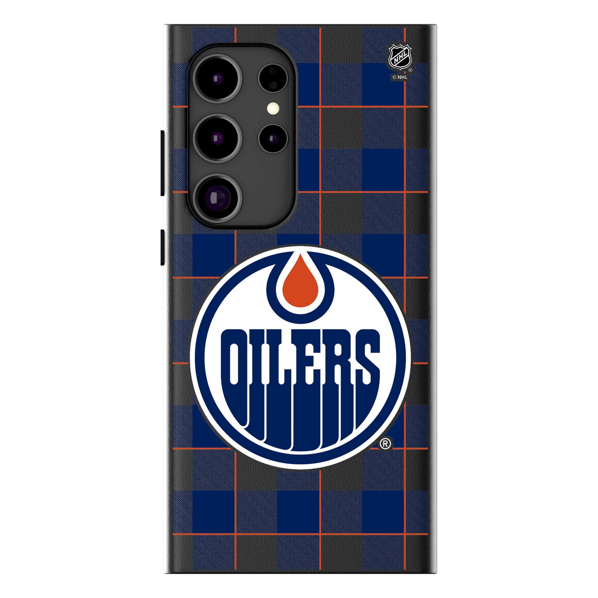 Keyscaper - NHL - Edmonton Oilers Plaid Galaxy Magnetic Bump Case - S25 - Black price history on PriceWatchPro