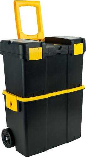 Angle. Stalwart - Stalwart Mobile Tool Box - Black/Yellow.