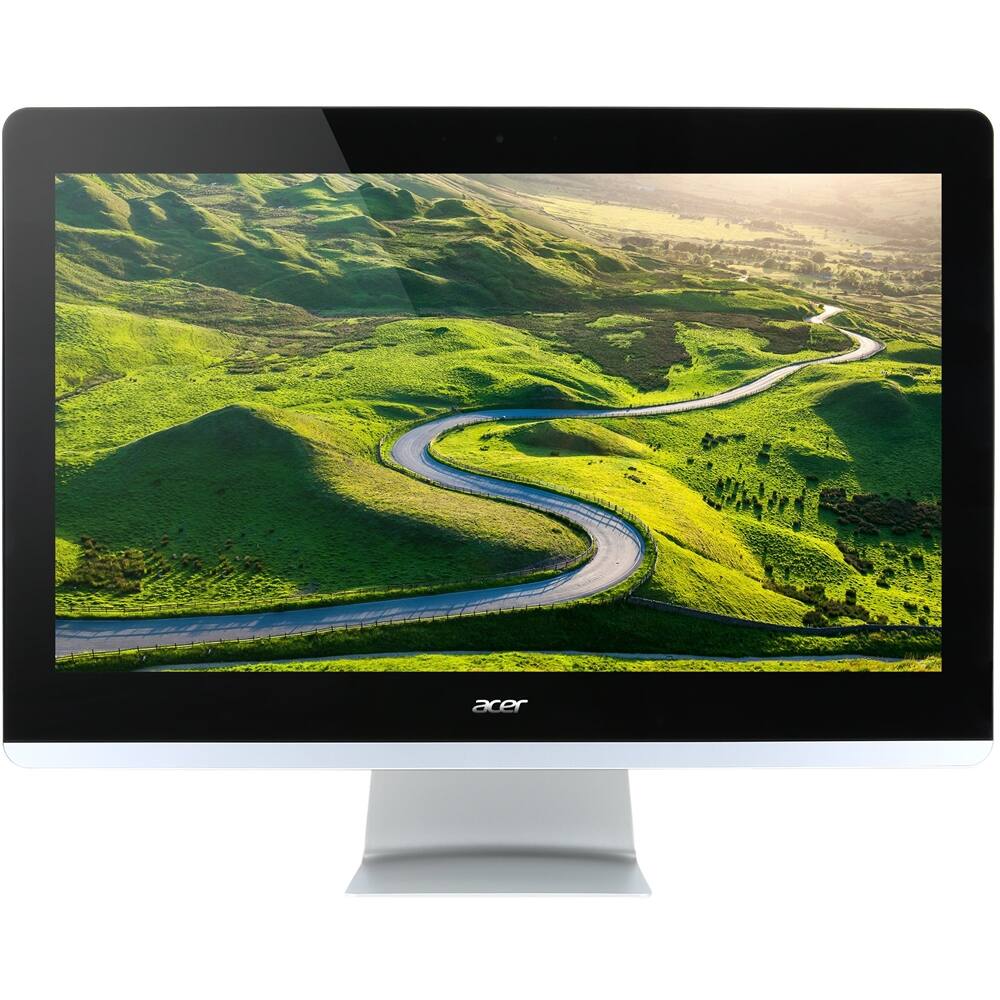 Front. Acer - Aspire 23.8" Touch-Screen All-In-One - Intel Core i7 - 16GB Memory - 1TB Hard Drive - Black.