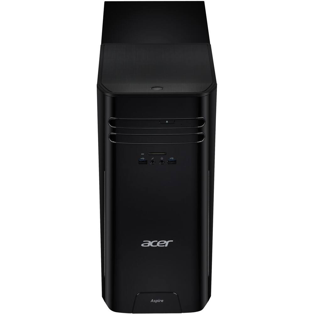 Acer - Aspire Desktop - Intel Core i7 - 16GB Memory - 1TB Hard Drive - Black - Larger Front