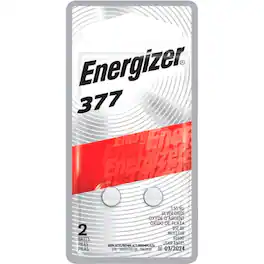 Energizer - 377 Batteries (2 Pack), Silver Oxide Button Cell Batteries