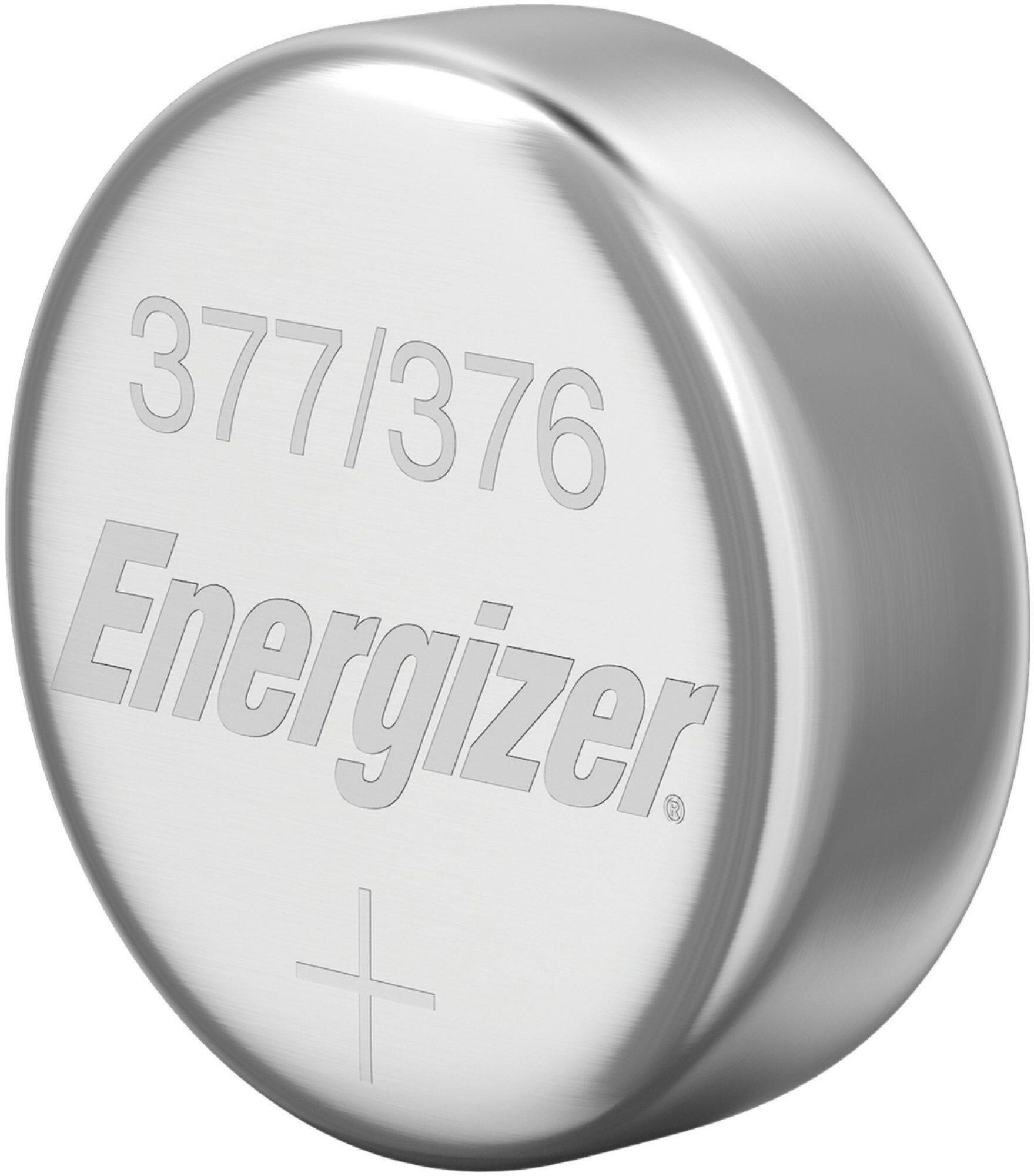 Alt View 11. Energizer - 377 Batteries (2 Pack), Silver Oxide Button Cell Batteries - Silver.