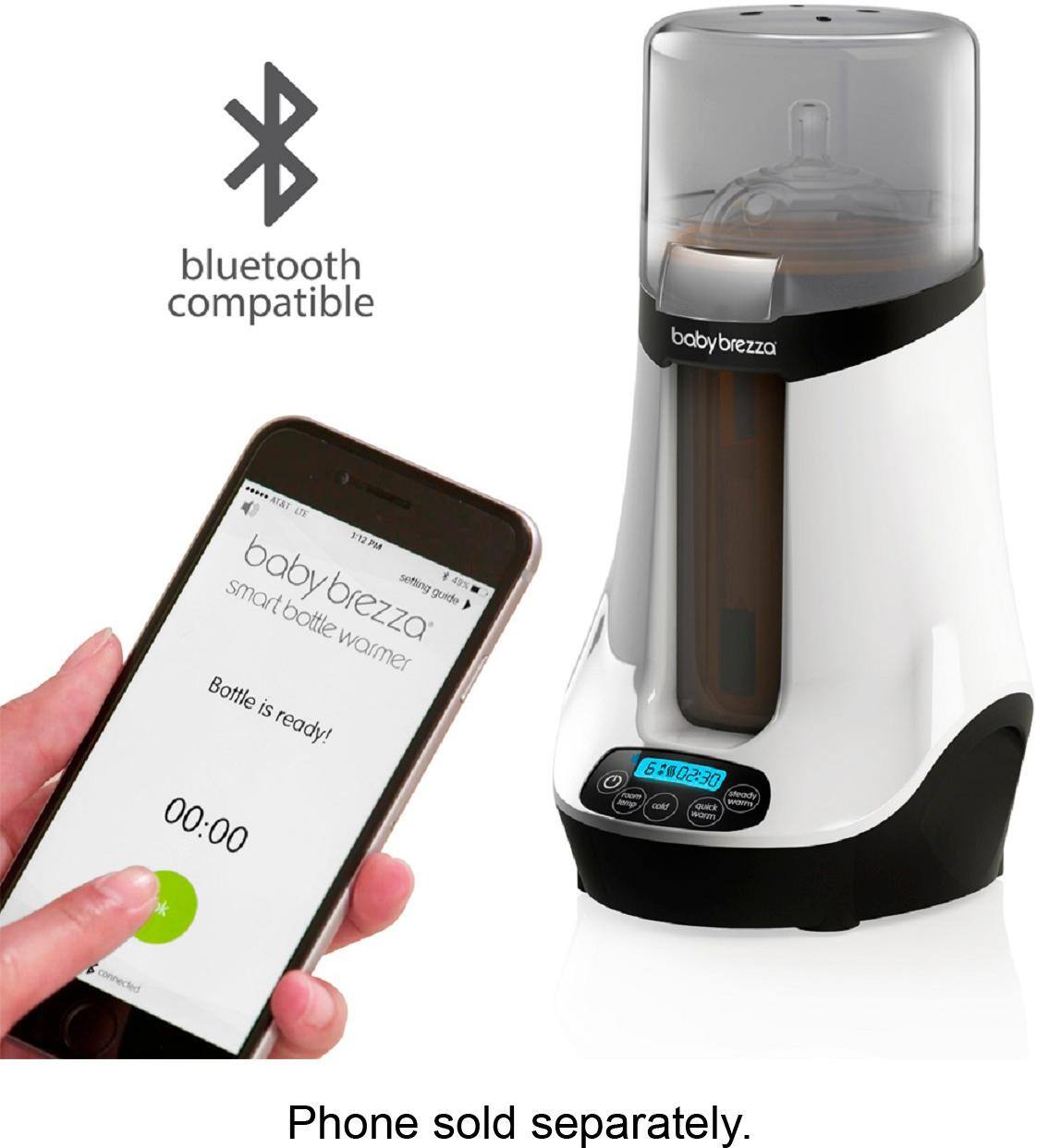 Alt View 12. Baby Brezza - Safe + Smart Bottle Warmer - White.