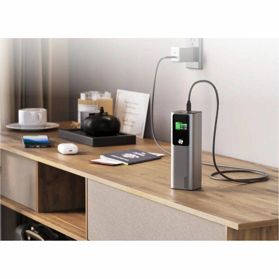 Alt View 1. Alogic - Alogic 27,000mAh power bank with 140W output, 2x USB-C and USB-A ports fast charging laptops, smartphones, and tablets.