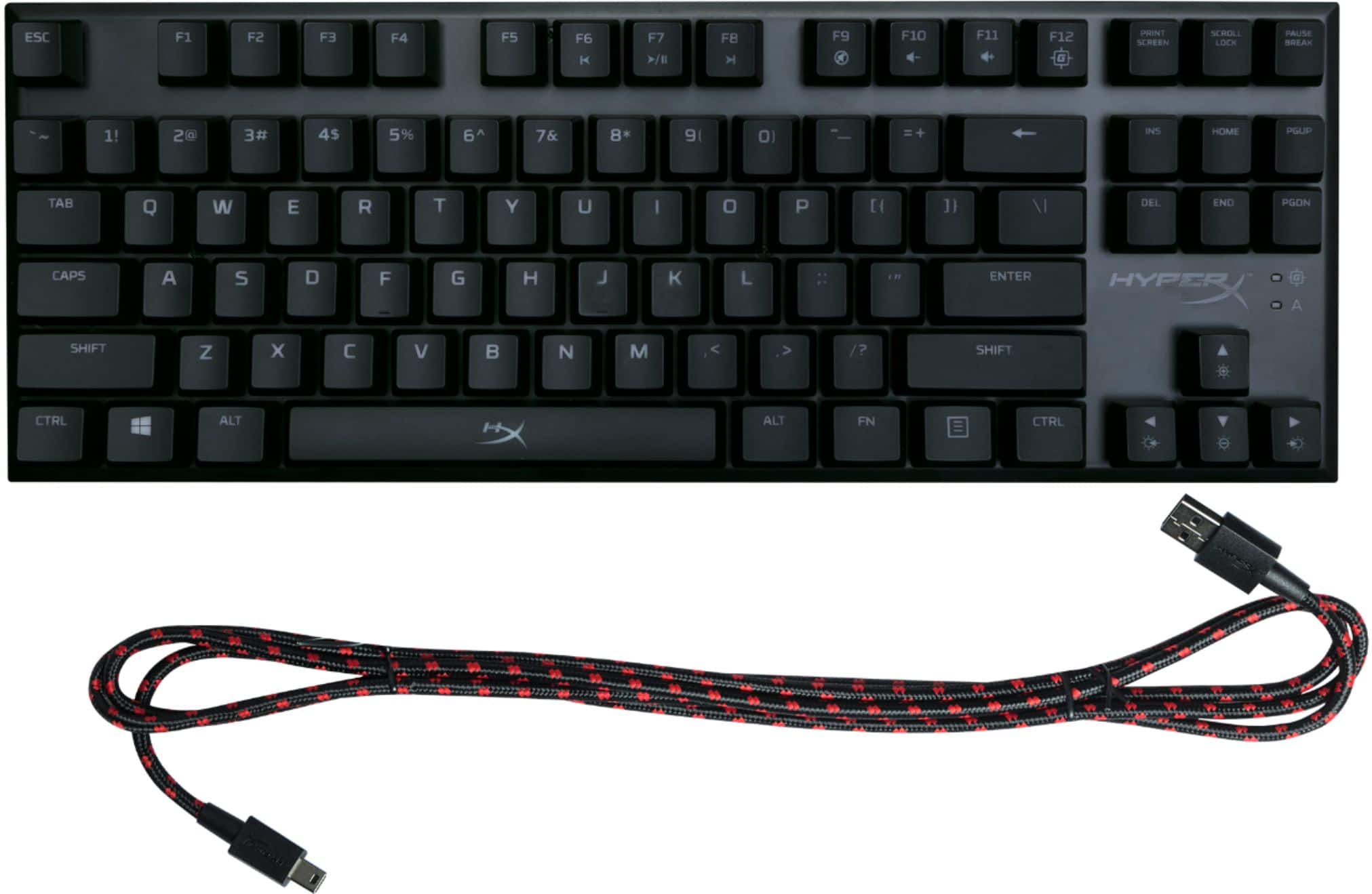 Alt View 11. HyperX - Alloy FPS Pro Wired TKL Mechanical Gaming USB Keyboard - Cherry Red MX Switch.