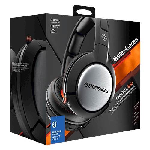 Best Buy: SteelSeries Siberia 840 Virtual 7.1 Surround Sound Gaming Headset PC/Mac, PS 4, Xbox One and Nintendo Switch Black 61232