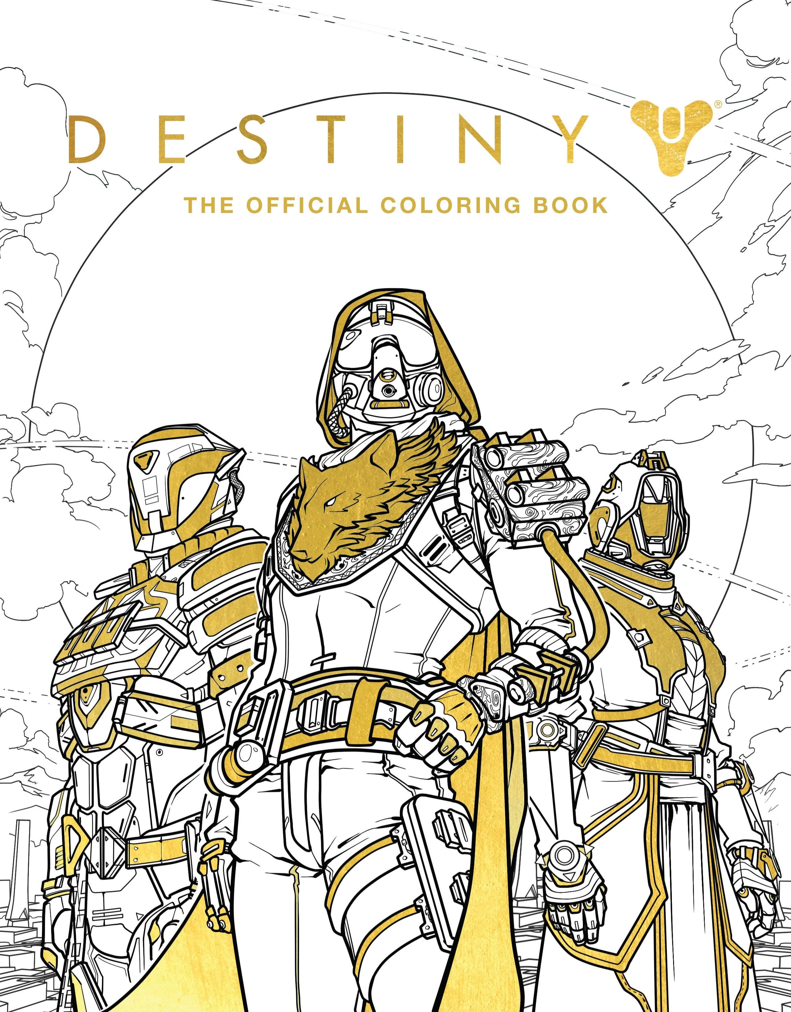 Destiny - The Official Coloring Book - Larger Front