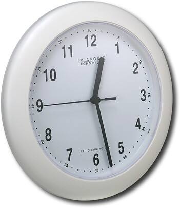 Angle Standard. La Crosse Technology - 10" Analog Wall Clock - White.
