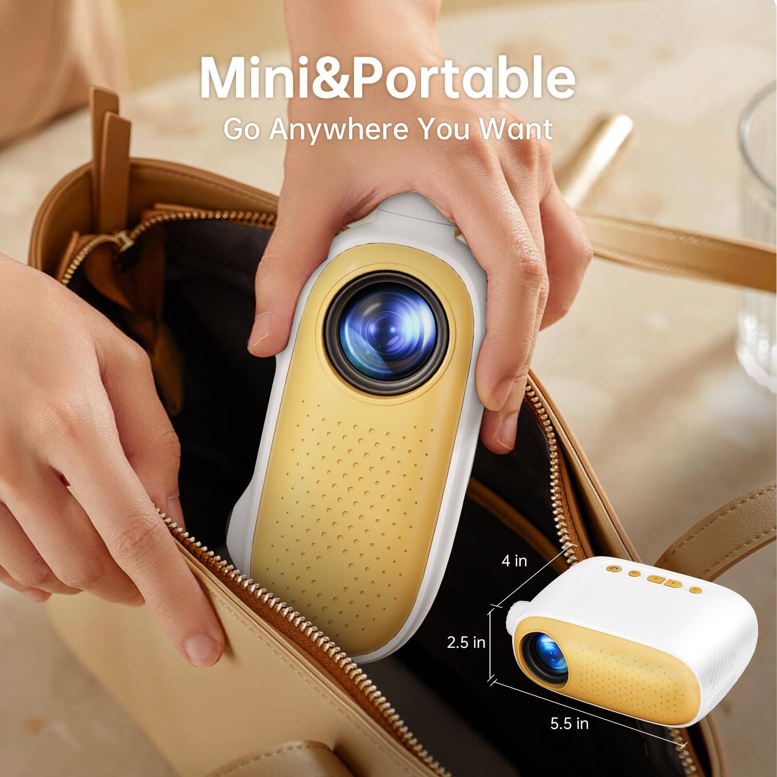 Mini&Portable
Go Anywhere You Want
4 in
2.5 in
5.5 in