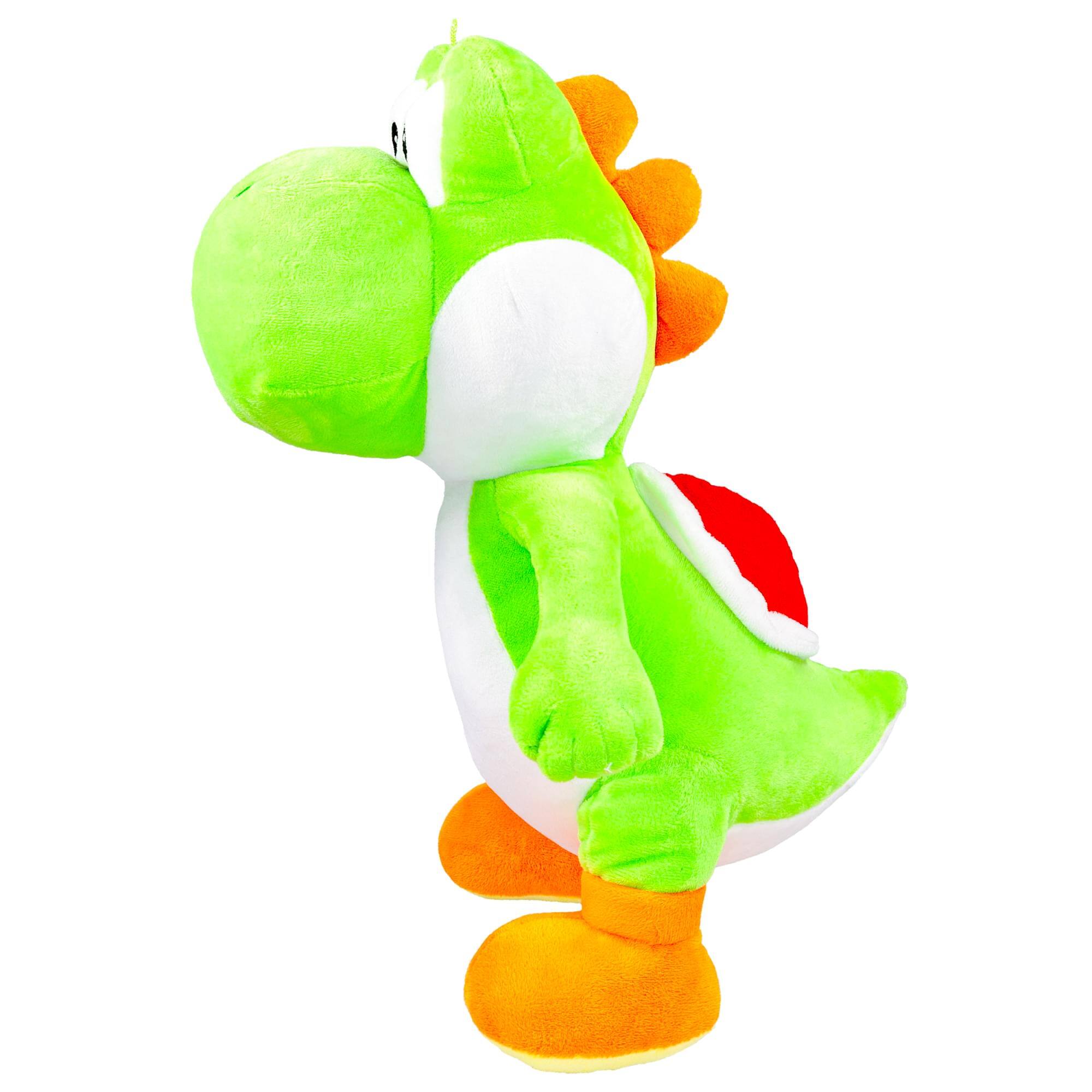 Alt View 2. Johnny's Toys - Nintendo Super Mario Bros. 16-Inch Yoshi Plush | Green - Green.