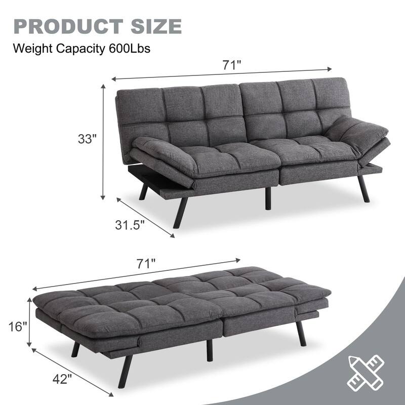 PRODUCT SIZE  
Weight Capacity 600Lbs  

71"  
33"  
31.5"  
71"  
16"  
42"