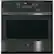 Front. GE - 30" Built-In Single Electric Convection Wall Oven - Black Stainless Steel.