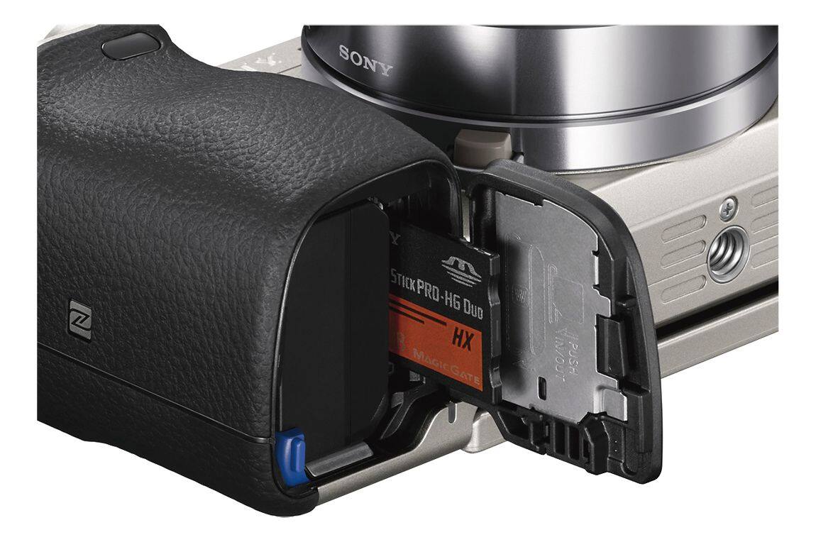 Alt View 16. Sony - Alpha a6000 Mirrorless Camera with 16-50mm Retractable Lens - Silver.