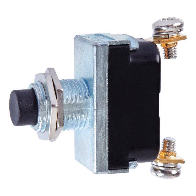 Angle. Jandorf - Jandorf 16 amps Single Pole Push Button Power Tool Switch Black/Silver 1 pk - Black/Silver.