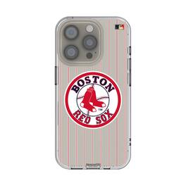 Keyscaper - MLB - Boston Red Sox - 1976-2008 Cooperstown Pinstripe iPhone Clear Case - 14 - Multicolor