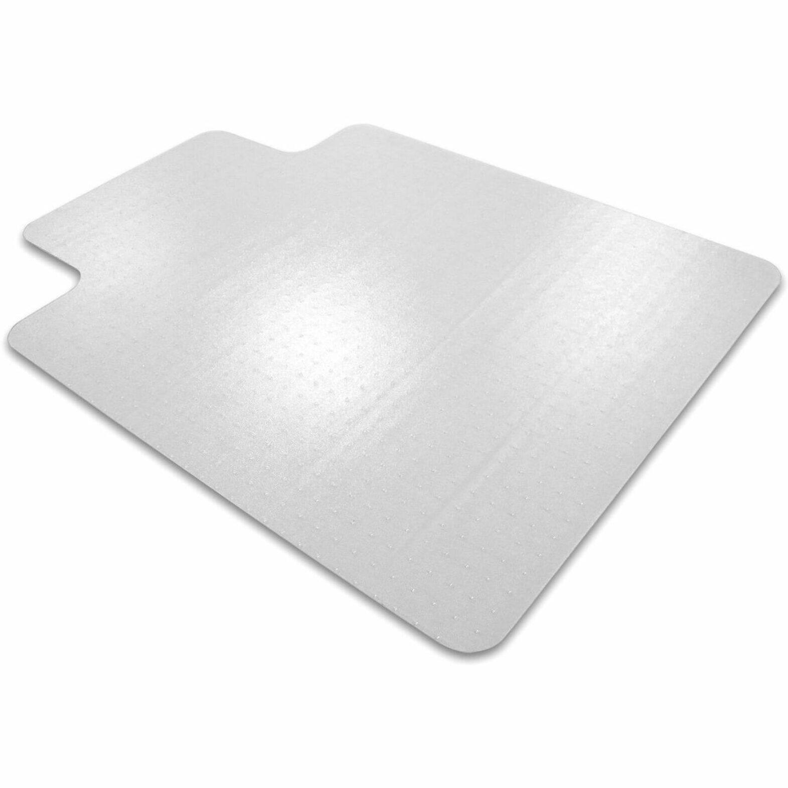 Alt View 18. Floortex - Cleartex Enhanced Polymer Lipped Chair Mat for Carpets up to 3/8'' - 48'' x 51'' - Clear.
