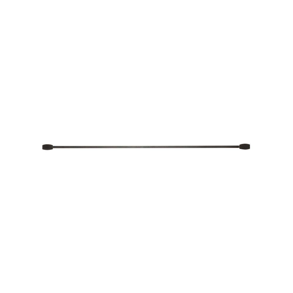 Angle. Alfi - Brushed Nickel 24 inch Towel Bar & Shelf Bathroom Accessory - Silver.