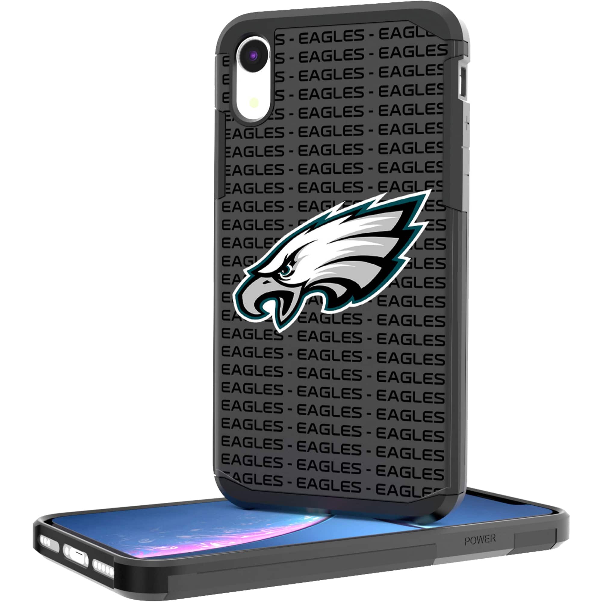 Keyscaper - NFL - Philadelphia Eagles iPhone Rugged Case with Text Design - 16 - Multicolor