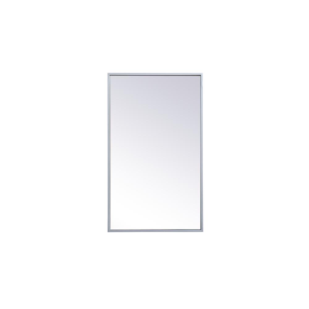 Alt View 4. Elegant Decor - Metal mirror medicine cabinet 17 inch x 28 inch in silver - Silver.