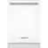Front. KitchenAid - 24" Built-In Dishwasher - White.