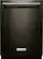Front. KitchenAid - 24" Built-In Dishwasher - Black Stainless Steel.