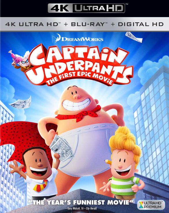  Captain Underpants: The First Epic Movie [Child's Cape Included] [4K Ultra HD Blu-ray] [2017]