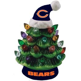 Evergreen Enterprises - Chicago Bears 8" Light Up Ceramic LED Christmas Tree - Multicolor