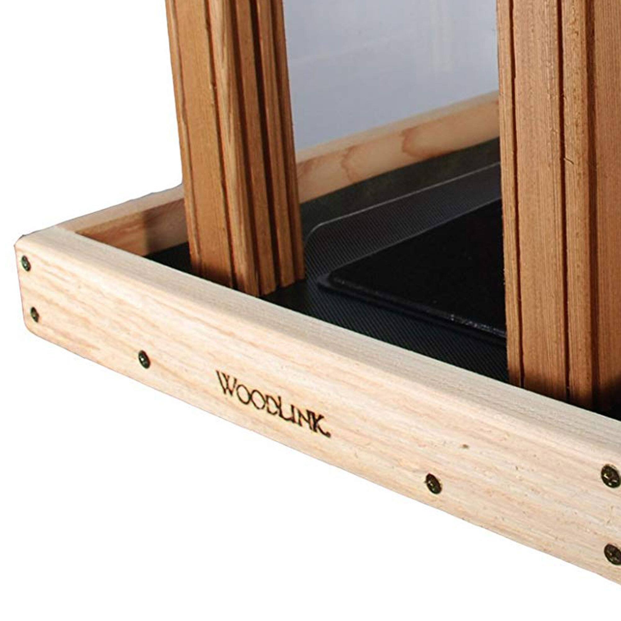 Alt View 3. Woodlink - Woodlink PRO4 Premier Large Capacity Ranch Style Red Cedar Wood Bird Feeder - Brown.