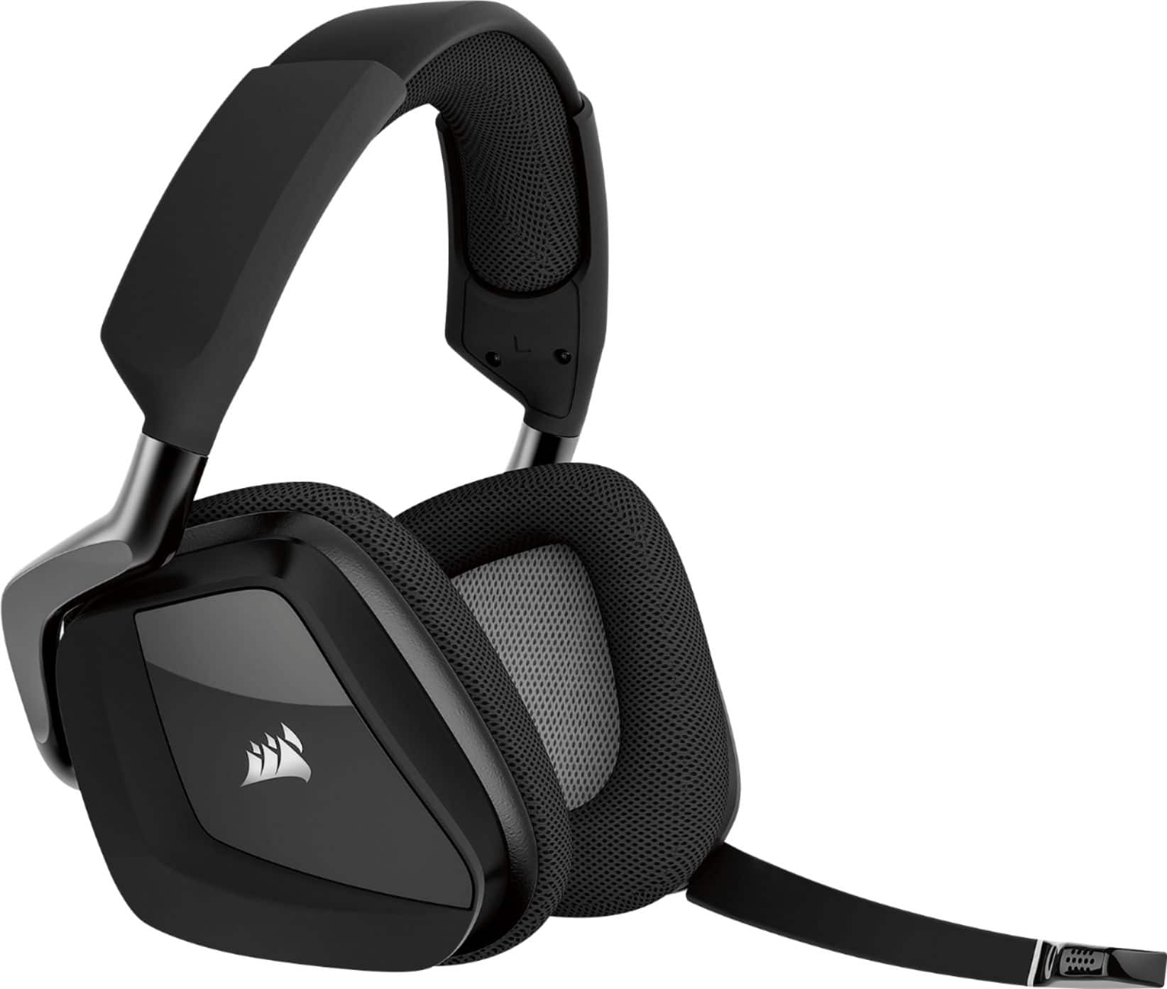Left. CORSAIR - VOID PRO RGB Wireless Dolby 7.1-Channel Surround Sound Gaming Headset for PC.