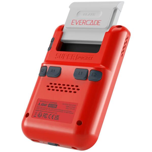 131 AZE EVERCADE  
SUPERI POCKET  
R2  
R1  
L1  
L2  
OFFICIALLY LICENSED A ATARI' EDITION FG-ATPN-HNT-EFICS 2024  
Boze 8 FC CE UK CA