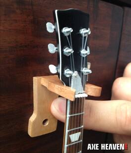Axe Heaven - Guitar Wall Hangers Naturel Wood Mini Guitar Replica 2 Pack AH-WALL-HANGER-WOOD - Collectibles - multicolor