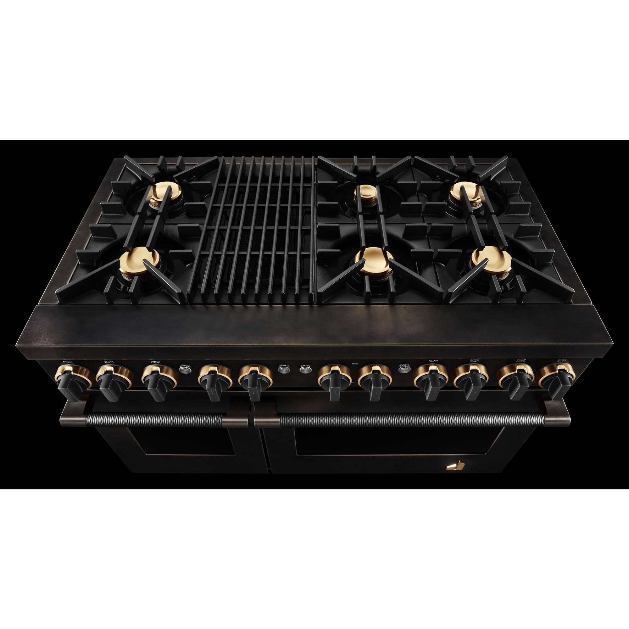 Alt View 2. JennAir - 6.3 Cu. Ft. Duel Fuel Range - Smoke.