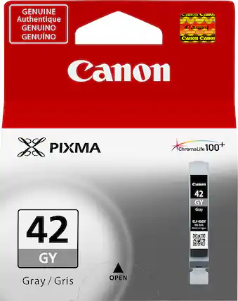 Front. Canon - CLI-42 Standard Capacity Ink Cartridge - Gray.