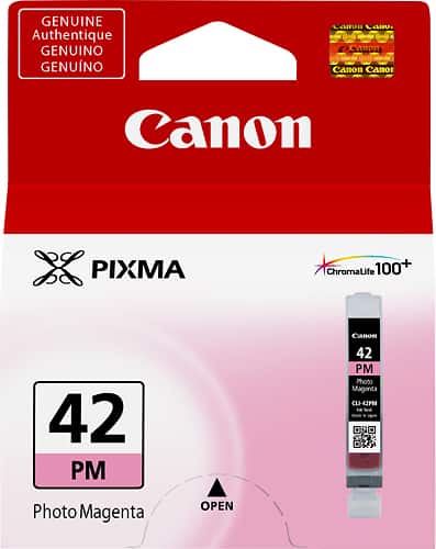 Canon - CLI-42 Ink Cartridge - Photo Magenta - Larger Front
