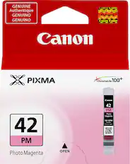 Front. Canon - CLI-42 Ink Cartridge - Photo Magenta.