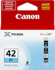 Front. Canon - CLI-42 Ink Cartridge - Photo Cyan.